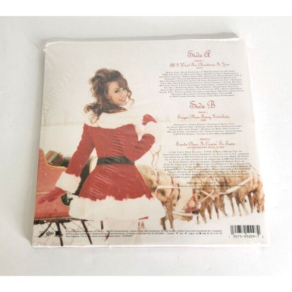 MARIAH CAREY All I Want for Christmas Is You VINYL 7" pop-up sleeve NEW SEALED - Picture 3 of 3